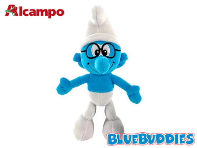 Alcampo Smurfs - Plush Brainy Smurf