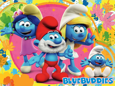 Blossom, Papa, Smurfette & Baby Smurf!