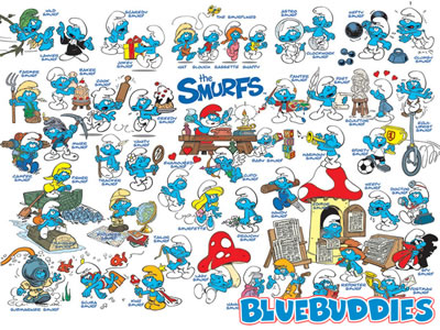 The Smurfs are feeling smurfy!