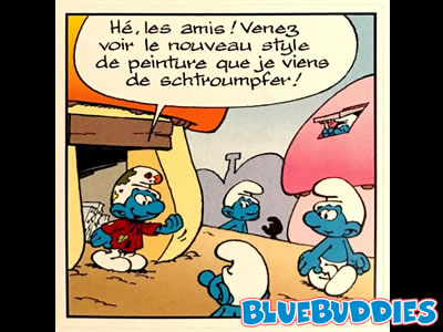 The Smurfs Comic Sticker