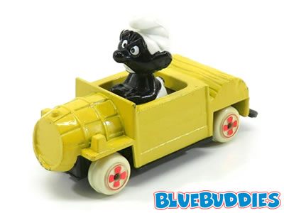 ESCI Black Smurf Car - Yellow Car