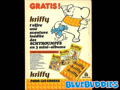 Kriffy Smurfs Ad - Smurf Mini Books