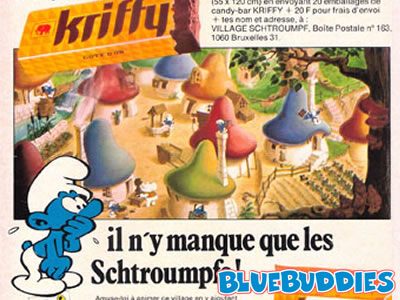 Kriffy Smurf Village Poster