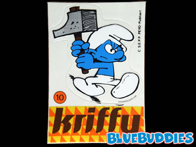 Kriffy Smurfs Sticker - 10 Hammer Smurf