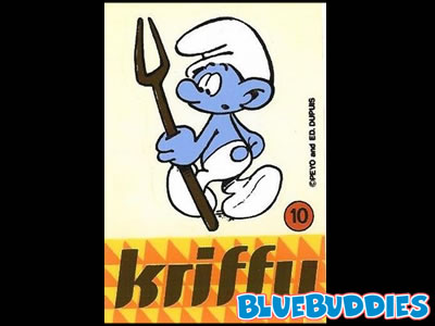 Kriffy Smurfs Sticker - 10 Pitchfork Smurf