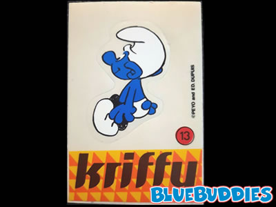 Kriffy Smurfs Sticker - 13 Sitting Smurf