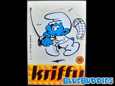 Kriffy Smurfs Sticker - 16 Fencing Smurf