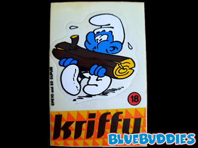 Kriffy Smurfs Sticker - 18 Smurf Carries Log