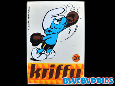 Kriffy Smurfs Sticker - 20 Boxer Smurf