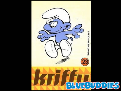 Kriffy Smurfs Sticker - 23 Jumping Smurf