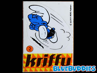 Kriffy Smurfs Sticker - 2 Racer Smurf