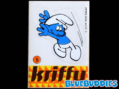 Kriffy Smurfs Sticker - 5 Stretching Smurf