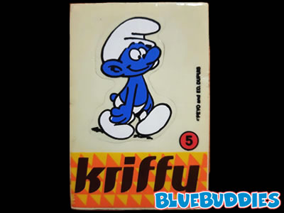 Kriffy Smurfs Sticker - 5 Walking Smurf