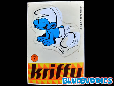 Kriffy Smurfs Sticker - 7 Leapfrog Smurf