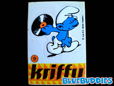 Kriffy Smurfs Sticker - 9 Discus Throwing Smurf