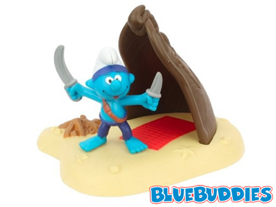 Pirate Smurf with Swords