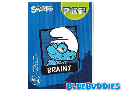 PEZ Sticker - Brainy Smurf