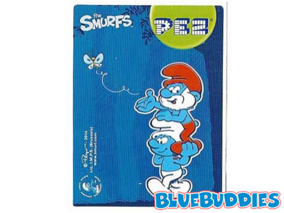 PEZ Sticker - Hefty Carries Papa Smurf