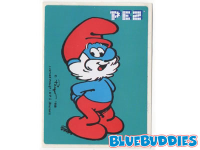 PEZ Sticker - Papa Smurf