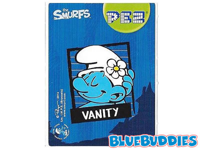 PEZ Sticker - Vanity Smurf