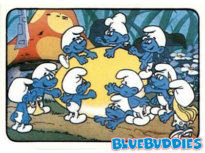 Panini Smurf Sticker #123