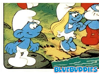 Panini Smurf Sticker #134