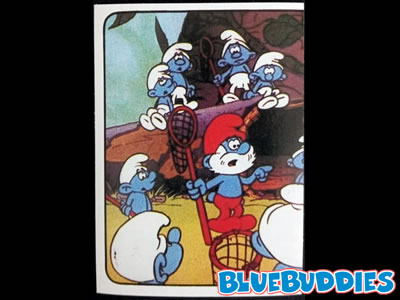 Panini Smurf Stickers - #44 - The Purple Smurfs