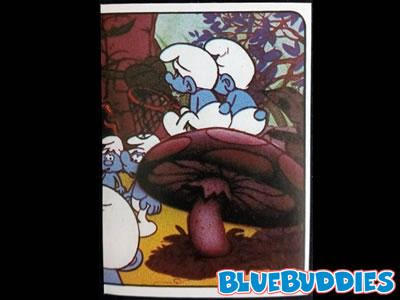 Panini Smurf Stickers - #45 - The Purple Smurfs