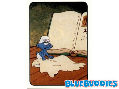 Panini Smurf Stickers - #7 - The Smurf Apprentice