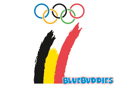 Olympic Belgian Flag Logo