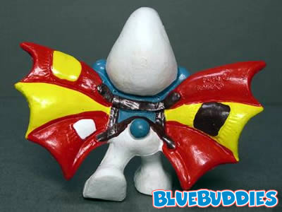 Hang Glider Smurf - Patches on Wings