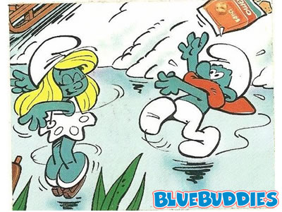 Ice Skater Smurfs