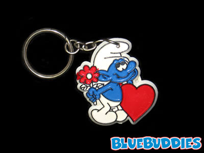 Smurf Pencil Sharpener Keychain