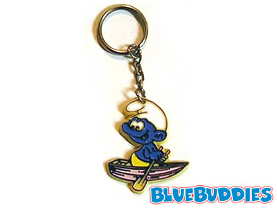 Rowboat Smurf Keychain