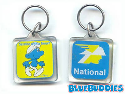 National Smurf Keyring (Plastic)