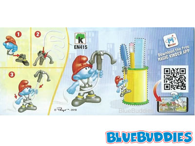 EN415 Smurf Fireman with Grappling Hook