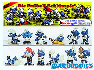 1988 Kinder Surprise Smurf Soccer Set