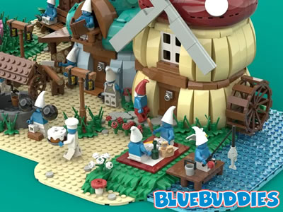 Smurf Picnic & Fishing Smurf