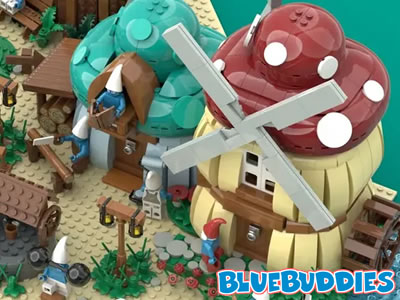 Smurf 2-Story Windmill