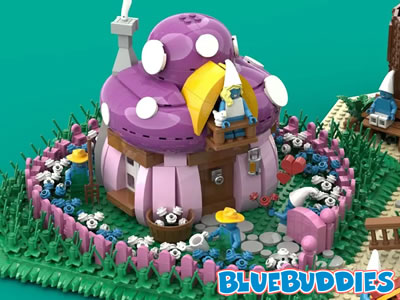 Smurfette's house & picket fence