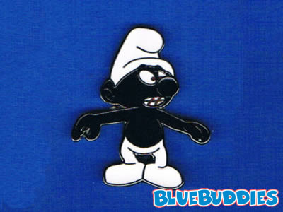 Smurf Pin - Black Smurf