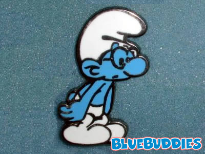 Smurf Pin - Sad Brainy