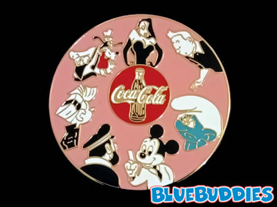 Coca-Cola Smurf Pin (Pink)