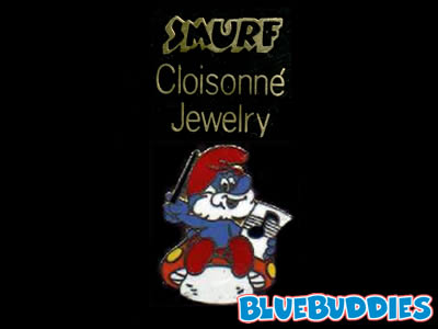 Smurf Pin - Cloisonne - Conductor Papa Smurf