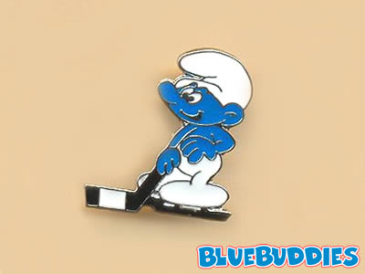 Smurf Pin - Hockey Smurf