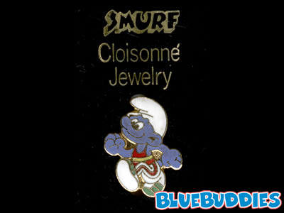 Smurf Pin - Cloisonne - Jogger Smurf