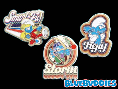 Set of Smurf Pins by Monogram