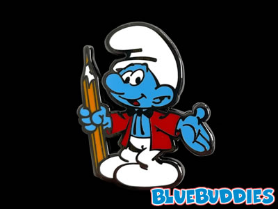 Artist Smurf Pin