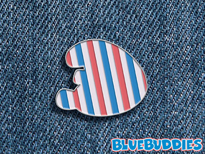 Stripe Smurf Head