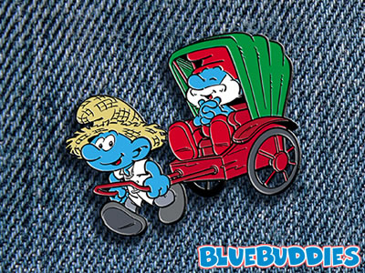 Rickshaw Smurfs